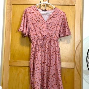 Shein pink dress